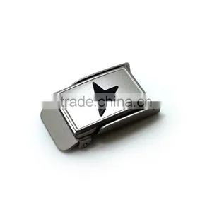 With Star Logo 1 Inch Garment Cloth Metal Stamping Steel Military Buckle Nickel Plate With Tip thumbnail-3