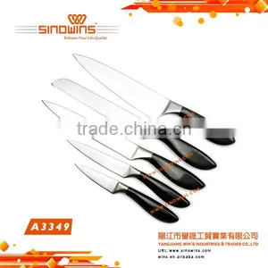 A3349 Durable 5pcs Stainless Steel Kitchen Knife Set With Color Sprayed Handle thumbnail-1