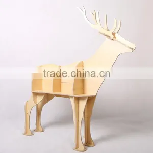 Wooden Mdf Christmas Deer Decorations 2017 thumbnail-5