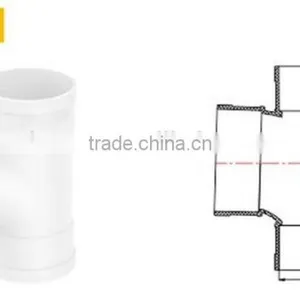 Equal Tee GB Standard TY Factory Price Manufacturer Good Quality Fitting UPVC Rubber Joint Plastic Fitting for Drainage thumbnail-1