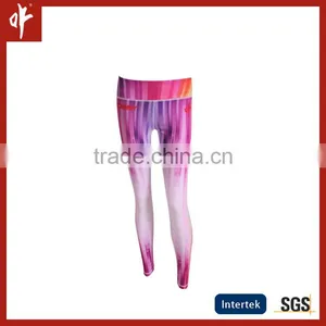 China Manufacturer Ladies Tight Fit Tranfix Sublimation Yoga Pants, European Lycra Cheerleading Uniform, Girls Baselayer Bottom thumbnail-1