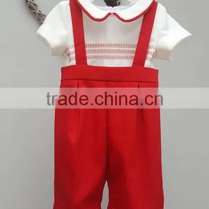 Wholesale Spanish Baby Clothes for 1year Old With Red Embroiderey thumbnail-1