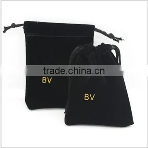 2016 Custom Logo Velvet Pouch Jewelry Bags Mix Sizes Velvet Drawstring Bags for Jewelry Package Promotional Jewelry Gifts thumbnail-4
