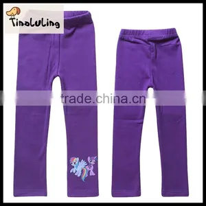 Girls Leggings 2015 Hot Sell Kids Leggings NEW Kid Pants Full Length Girls Pants Cute Purple Legging for Girls ,children Pants thumbnail-1