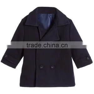 2016 Chinldren High Quality Black Thick Paint Coat Kids Fashion Coat for Winter thumbnail-1