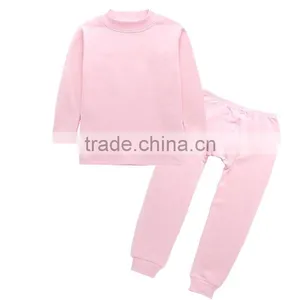 Factory Made in China Kids Sleeping Wear/custom Solid Color Child High Collar Render Garment thumbnail-2