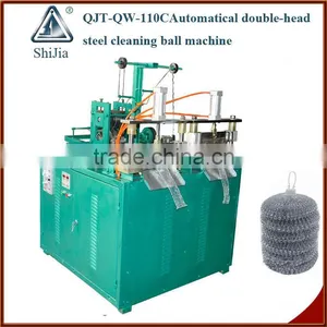 Double-cylinder With Automatic Cut Mesh Steel Scourer Machine thumbnail-1