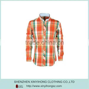 Bright Checked Cotton Lycra Slim Fitted Tall Shirts Wholesale thumbnail-1