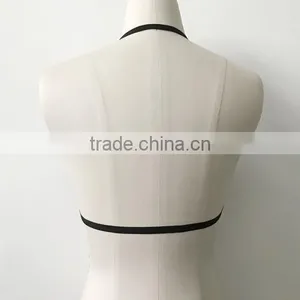2017Wholesale Price Women Halter Hollow Floral Sexy Bra thumbnail-5