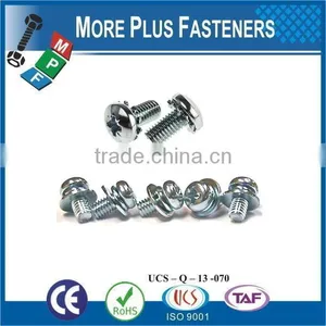 Taiwan M4-0.7 x 8mm DIN 7985 Phillips Drive Pan Head Grade A2 Stainless Steel Machine Screw M3 M12 With Double Lock Washer Squar thumbnail-3