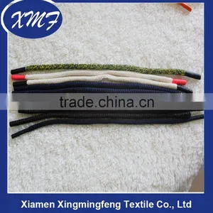 Factory Price Round Waxed Cotton Shoelaces With Rubber Tips thumbnail-3