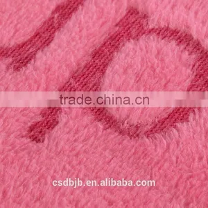 China Wholesale 100 Polyester Letter Printed Pink Sherpa Blanket Throw Blanket thumbnail-3
