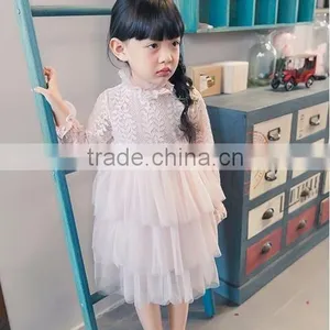 Latest Girls Design Long Sleeve Ruffle Girls Boutique Dress thumbnail-2
