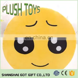 Emoji Kissing Heart Pillow Plush Round Cushion Stuffed Toy Doll for Kids Bed thumbnail-4