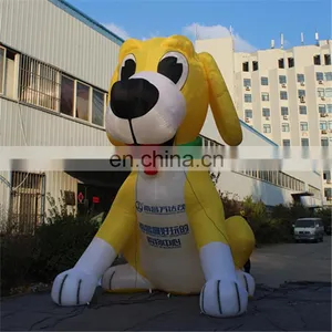 6m Outdoor Giant Customized Stand Yellow Dog Inflatable Foe Advertising&party&event thumbnail-4