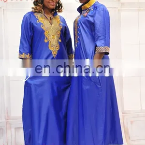 Guangzhou Wholesale Fashion Latest New Style African Bazin Clothes Long African Women Dress thumbnail-1