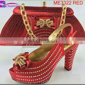 Italian Ladies Shoes and Bag Set ME3322 thumbnail-3