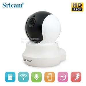 Indoor Sricam Night Vision IP Camera Cheapest Wireless Camera Rotation IP Camera H.264 CMOS MicroSD Card thumbnail-5