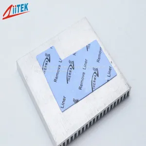 4mm Thickness Blue Color High Conductivity Silicone Thermal Gap Filler Pads thumbnail-4