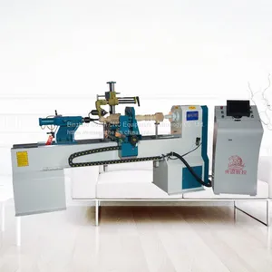 Factory Design Cnc Wood Lathe for Wood Newel Posts, Balusters, Finials thumbnail-1