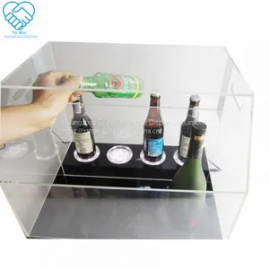 2018 New Multifunction Acrylic Wine Bottle Display Holder Stand for 4 5 Bottles thumbnail-2