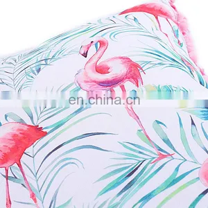 UV Resistance Waterproof Outdoor Pillow With Tassel for Beach and Garden Ins Flamingo Style Outdoor Cushion thumbnail-6