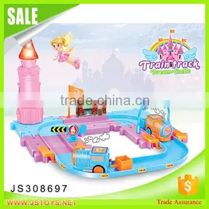 Small Princess Castle Building Blocks Train Set Building Block Toy thumbnail-1