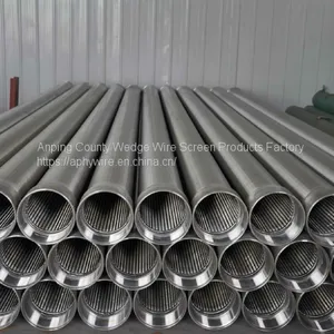 No Magnetic Stainless Steel Wedge Wire Johnson Water or Sand Control Well Screen Pipe thumbnail-1