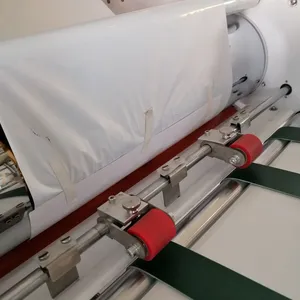 Semi Automatic Anti Curl Belt Feeding Film Coating Oil Heating Steel Roller LCD Operation Screen thumbnail-2