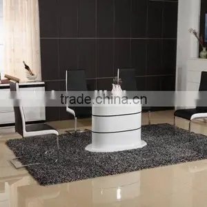 2014 High Gloss Oval Dining Table thumbnail-1