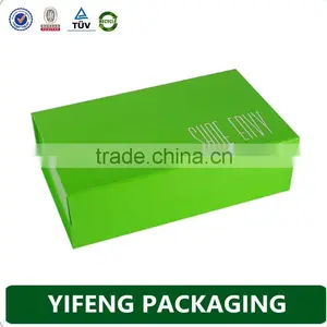 China Mnufaturer Hot Stmping Printing Cardboard Magnetic Green Folding Box thumbnail-1