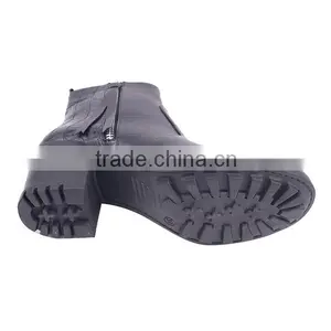 Fashionable Girls High Heel Ankle Boots Cowgirl Security Splicing Zipper Boots thumbnail-6