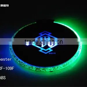 Promotion Wholesale Good Quality Plastic Round Led Coaster thumbnail-2