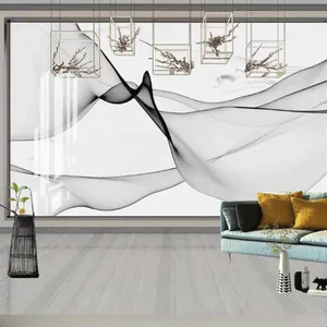 Modern Decorative 3D Murals Wallpaper Acoustic Wall Panels Wallpaper Murals Drop Ship thumbnail-4