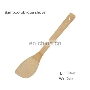 Biodegradable Kitchen Multifunction Cooking Premium Bamboo Spatulas Kitchen Utensil Set thumbnail-3