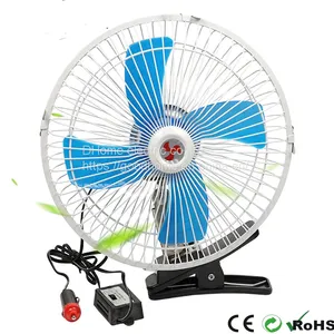 Oscillating Clip Car Fan 12 Volt Mini Car Cooling Truck Fans Auto Fan for Radiator（Wechat:13510231336） thumbnail-1