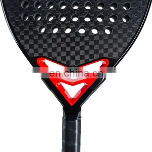 Hot Sale Custom Professional 3k 12K 18k Carbon Fiber Padel Tennis Rackets Padel Rackets thumbnail-5