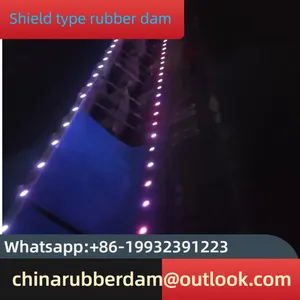 Water Filled Inflatable Rubber Dam Without Overlapping Joints, Water Blocking Dam, River Blocking Dam, Customizable Air Shield Dam, Shield Type Rubber Dam Installation thumbnail-4