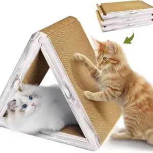 MEOW LOVE Cat Scraper Board Side Cat Scraper Pad After Cat Scraper Design Triangle thumbnail-4