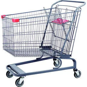 European Style Steel Supermarket Trolley Manufacture thumbnail-5