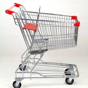 Wholesale 80L Metal Shopping Trolley With Safety Belt for Supermarket thumbnail-4