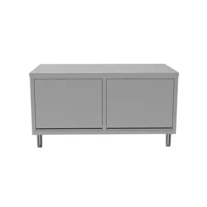 Stainless Steel Working Cabinet With Front Sliding Door thumbnail-2