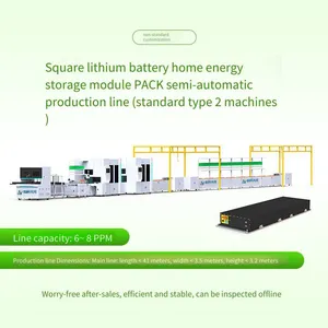 Semi-automatic Production Equipment for Large Single-cell Lithium Battery Home Energy Storage Module Pack on the Square-shell Battery Pack Production Line thumbnail-2