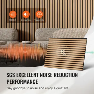 Modern Wood Acoustic Wall Panels Customized MDF Akupanel Sound Absorbing Polyester Slat Factory thumbnail-4
