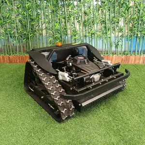 Gasoline Engine Electric Battery Brushless DC Motor Remote Control Tracked Mower thumbnail-1