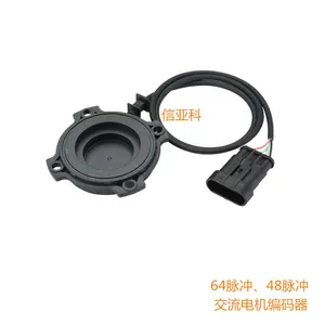 Wholesale 4 Installation Holes 64 & 48 Teeth Wheel NEV Low Speed AC Motor Encoder,Gear Speed Sensor for Forklift Parts thumbnail-1