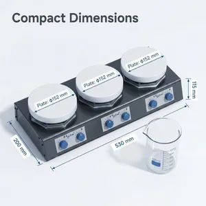 3 Positions Magnetic Stirrer Hotplate thumbnail-5