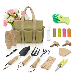 Custom Garden Tool Kit Wholesale Gardening Hand Tool Set With Storage Bag for Farm Garden and Nursery Use thumbnail-3