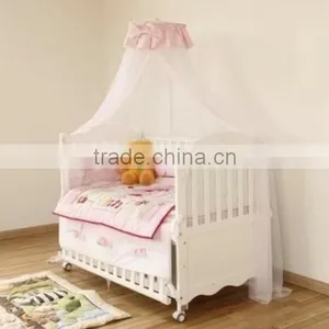 Solid Wood Baby Crib thumbnail-1