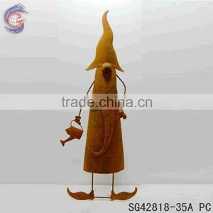Rusty Home Decoration Crafts of Long Beard Gnomes Ground Stakes thumbnail-2